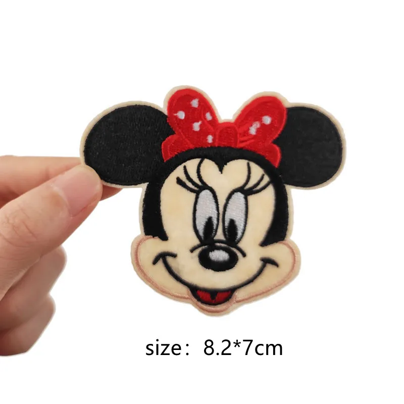 Cartoon Mickey  Minnie Mouse  Cloth Paste Minnie Couple Clothes Decoration Iron on Patches Embroidery Patches for Clothing 