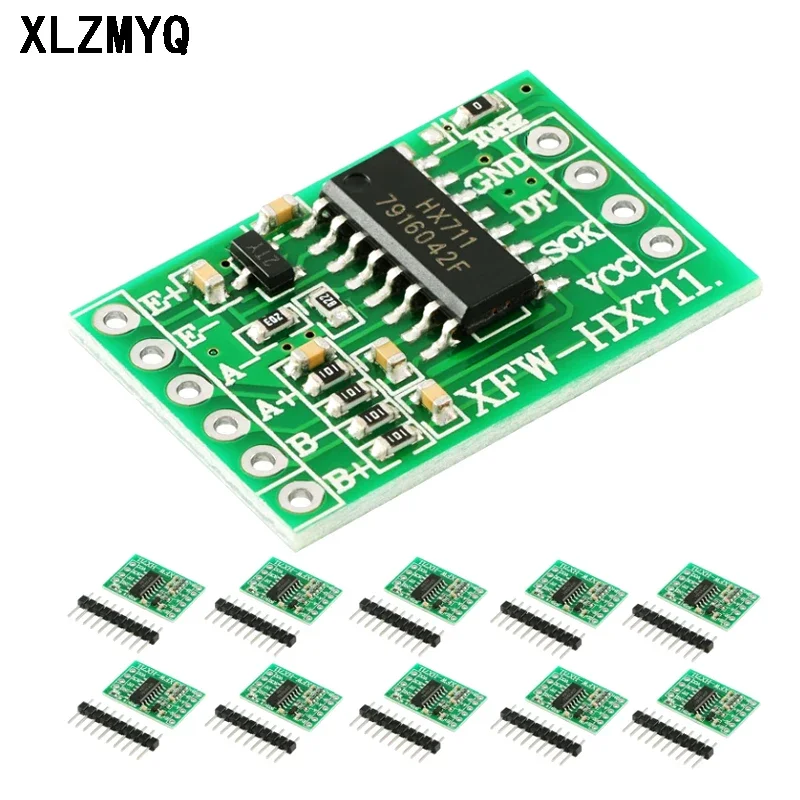 10pcs HX711 Weighing Sensor Module AD Weight Pressure Sensor Mini Standard Dual-Channel Dedicated 24-bit Precision Module