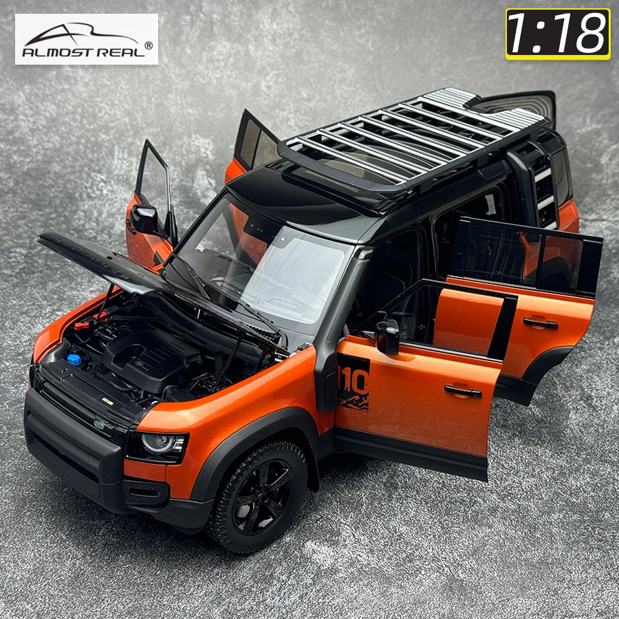 Miniature Land Rover Defender 2020 - Almost Real échelle 1:18 - Orange (ALM810813) NEUVE