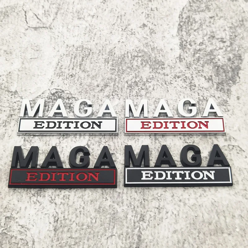 

Car modification standard MAGA blade board standard metal MAGA EDITION car body with tail label.