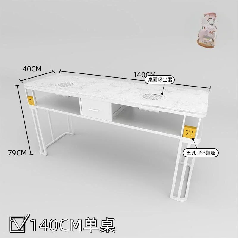 Professional Nordic Desk Nail Tables Manicure Makeup White Modern Nail Tables Living Room Mesa Manicura Salon Furniture MR50NT