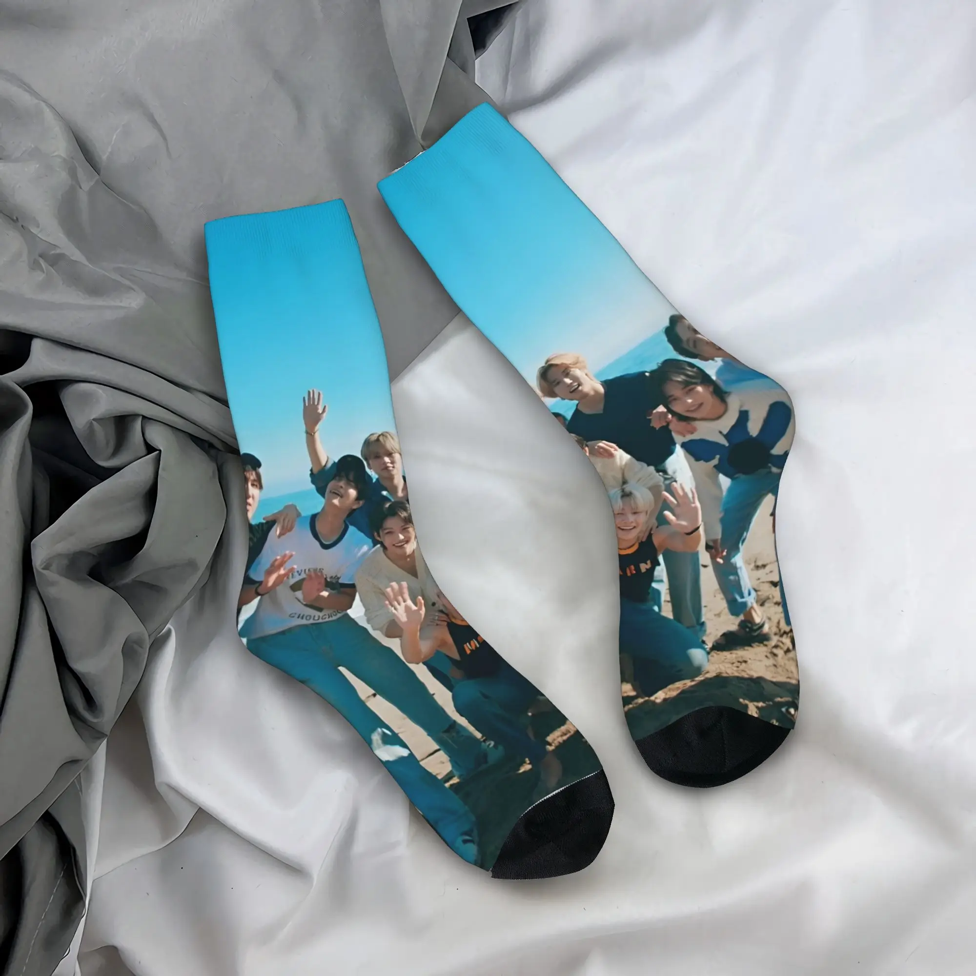 Kids' Gothic Design Autumn Socks - KPOP Inspired Band Style Outdoor Quality