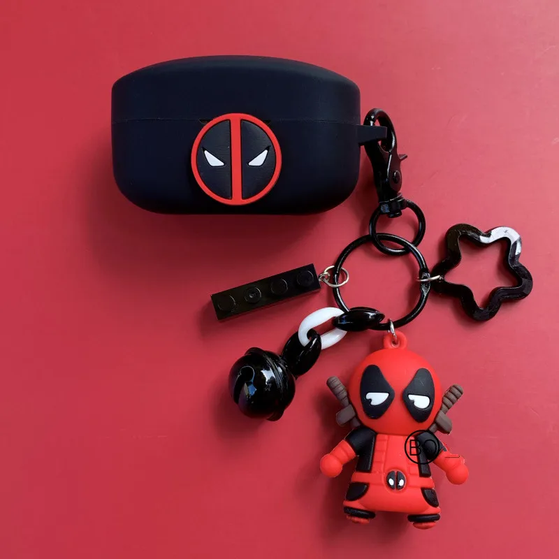 Powerful Deadpool Earphone Case For Sony WF1000XM4 XM5 With Keychain Easy Carry