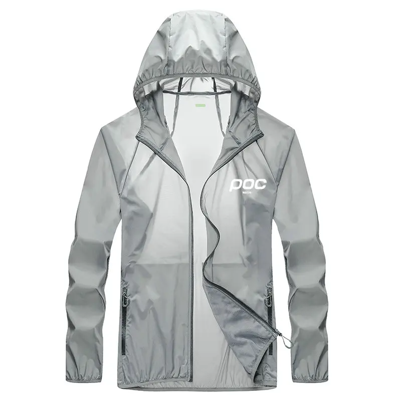 MOTO POC Quick-Drying Sun Protection Clothing Ultrathin Sunscreen Jacket Windbreaker Cycling Running Camping Breathable Shirt