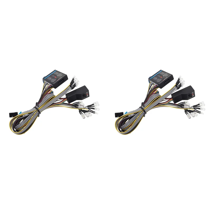 A97I-2X 조명 시스템 키트 시뮬레이션 제어 라이트 브레이크 라이트 RC 자..