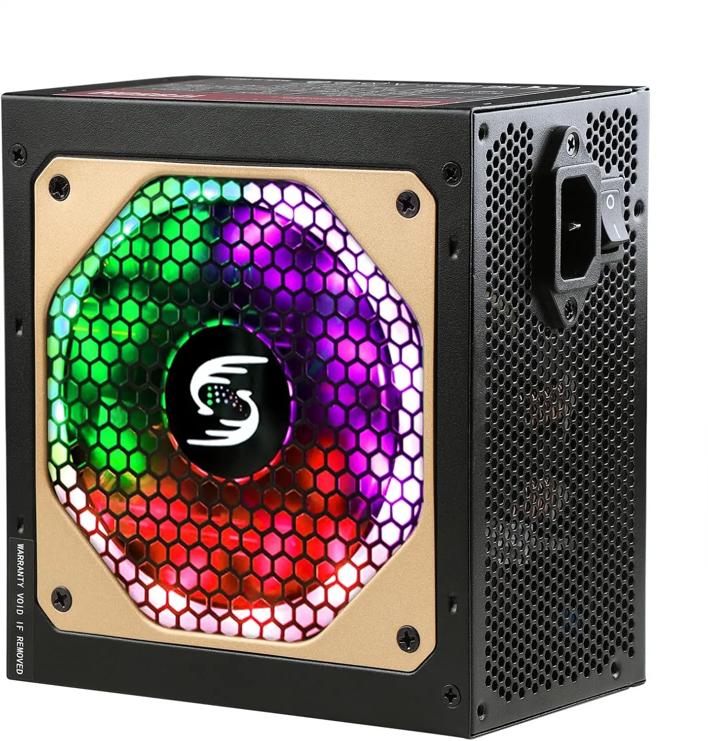 ATX 파워 서플라이 750W 완전 모듈식 PSU ARGB 컴퓨터 파워 서플라이 120mm FDB 팬 20+4핀 메인 전원 풀 전압 110/220V