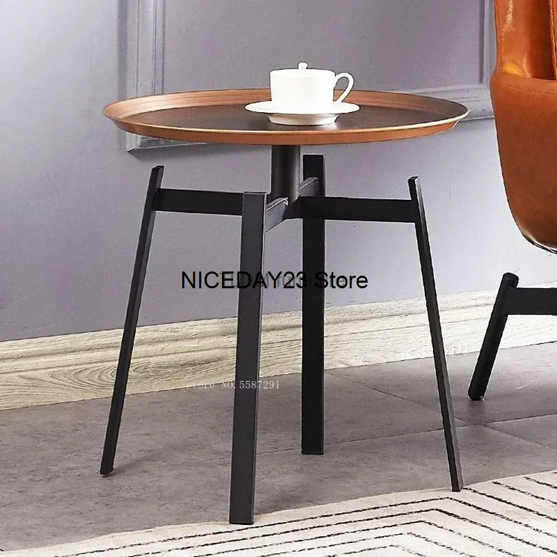 

Italian Creative Corner Table Simple Sandblasted Side Table Antique Copper Color Light Corner Minimalist Furniture HY50CT