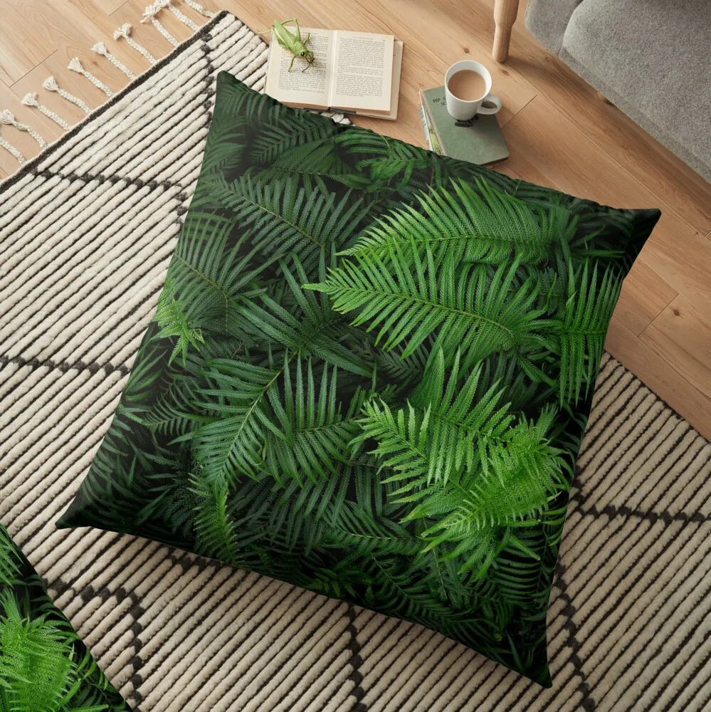 

Tropical Jungle Leaves Floor Pillow Christmas Pillow Covers