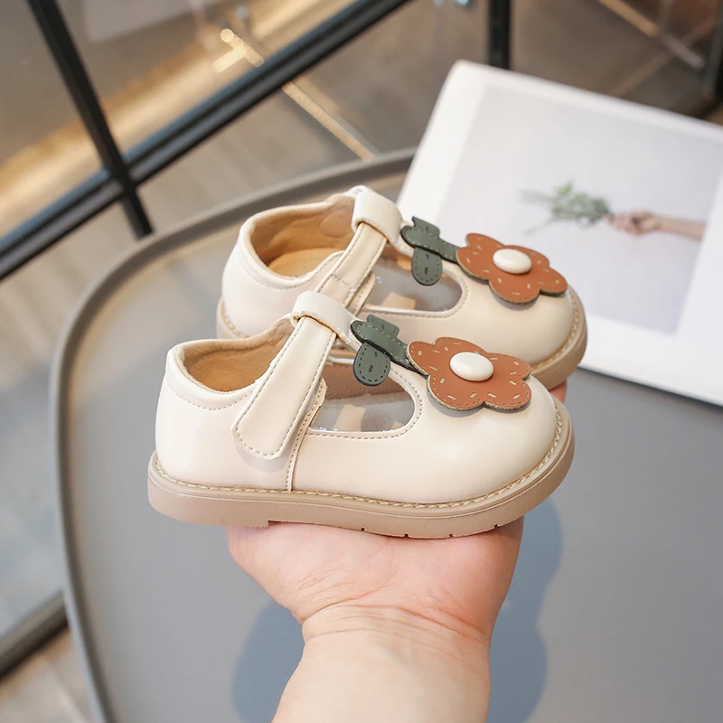 Small Children Baby Walking Shoes 0-6 Years Old Flowers Girls Single Shoes Spring Fall Non-slip