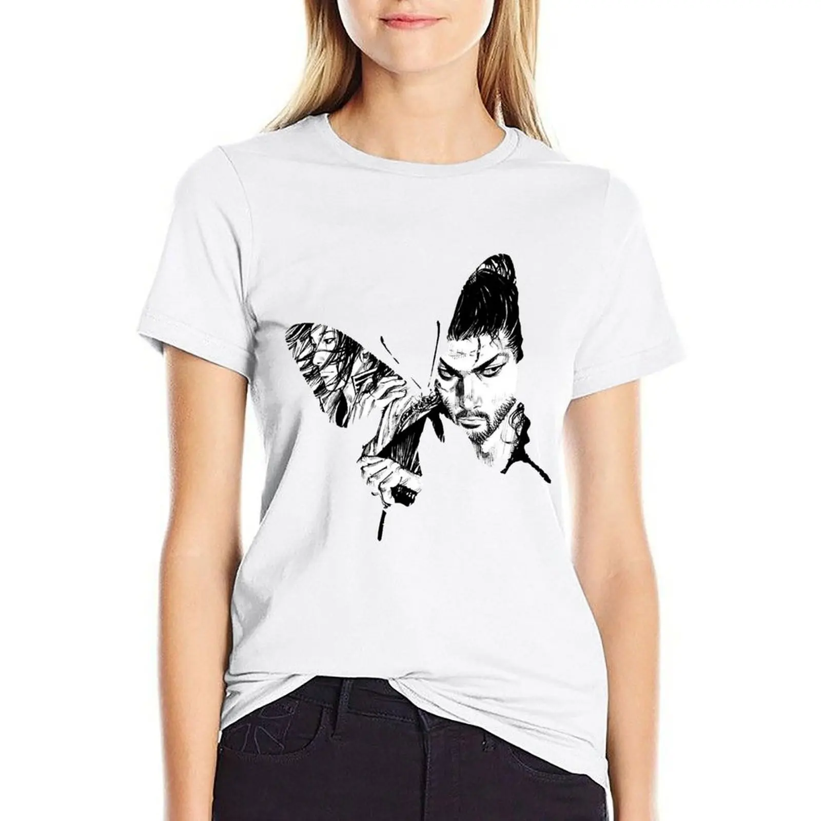 Per Uomo Donna Farfalla Sasaki Kojiro E Musashi Miyamoto - Vagabond 309 Musashi Vagabond Manga T-Shirt