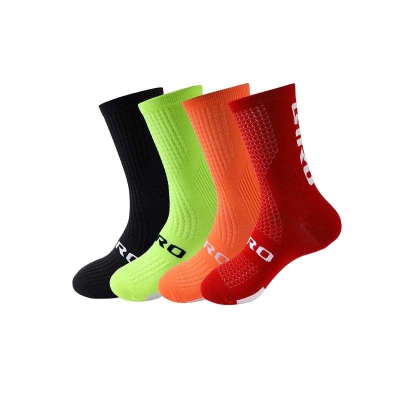 Cycling Socks Men 4 Pairs/set Biking Socks Women Sport Sweat Absorbing Breathable Football Soccer Compression