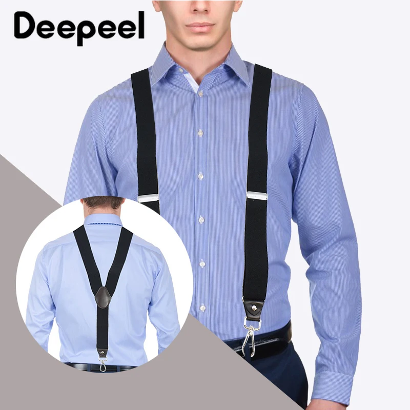 Retro Suspender Men Fashion Suspenders Hook style Elastic Adjustable  Suspensorio Bretelles Tirantes Casual Trousers Belt 2.5cm - AliExpress