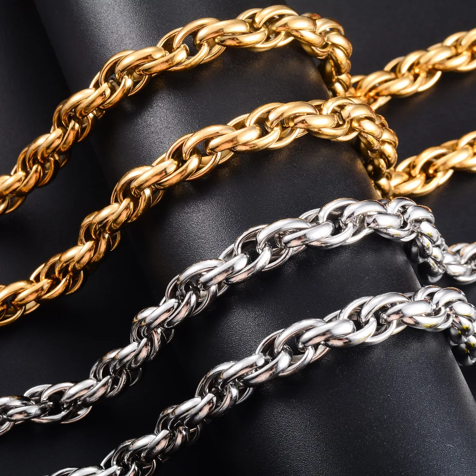 Calefee 18-26 inch Spiga Ketting Ketting, Punk Ketting voor Mannen