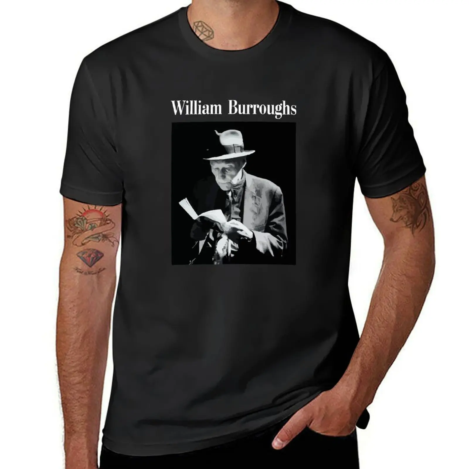 Tribute to William Burroughs - III T-Shirt plus size tops oversizeds plain black t shirts men