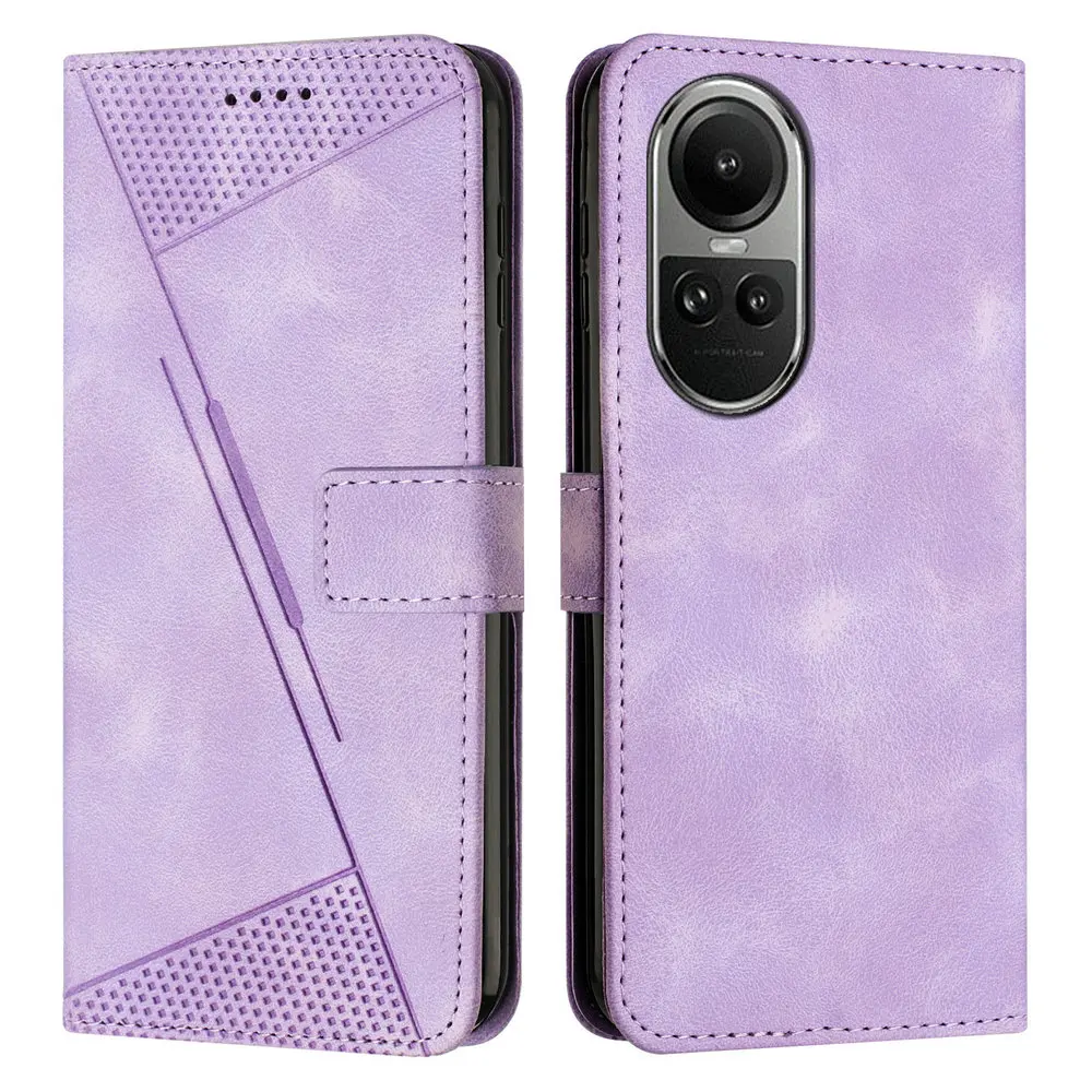 

Роскошный чехол 2024 Reno 10 Pro Plus премиум класса тонкий бумажник Магнитный кожаный чехол для OPPO Reno 10 чехол 360 Защита Reno10 10Pro откидной C
