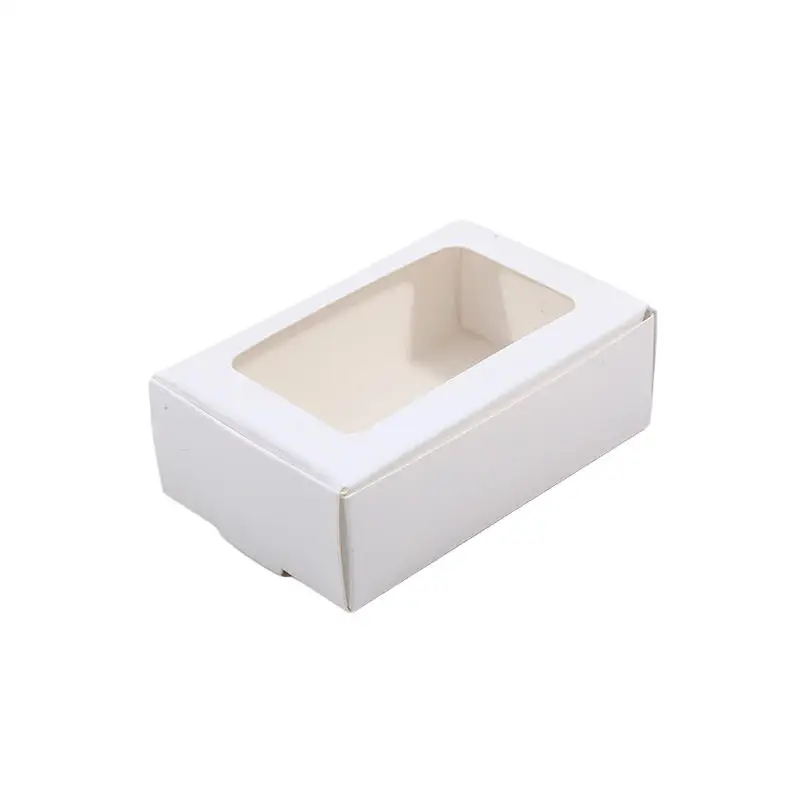 25Pcs Kraft Paper Boxes with Clear Window, Homemade Cookie and Candy Packaging Containe... - SKU KPBW1937 - UGI Packaging
