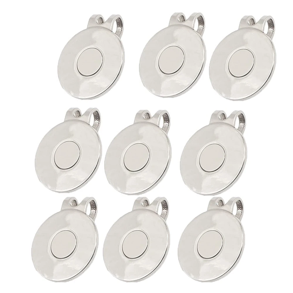 

9 Pcs Golf Ball Marker Magnetic Disc Golf Hat Ball Marker Holder Golf Ball Marker Golf for Men Women Golfer Gifts