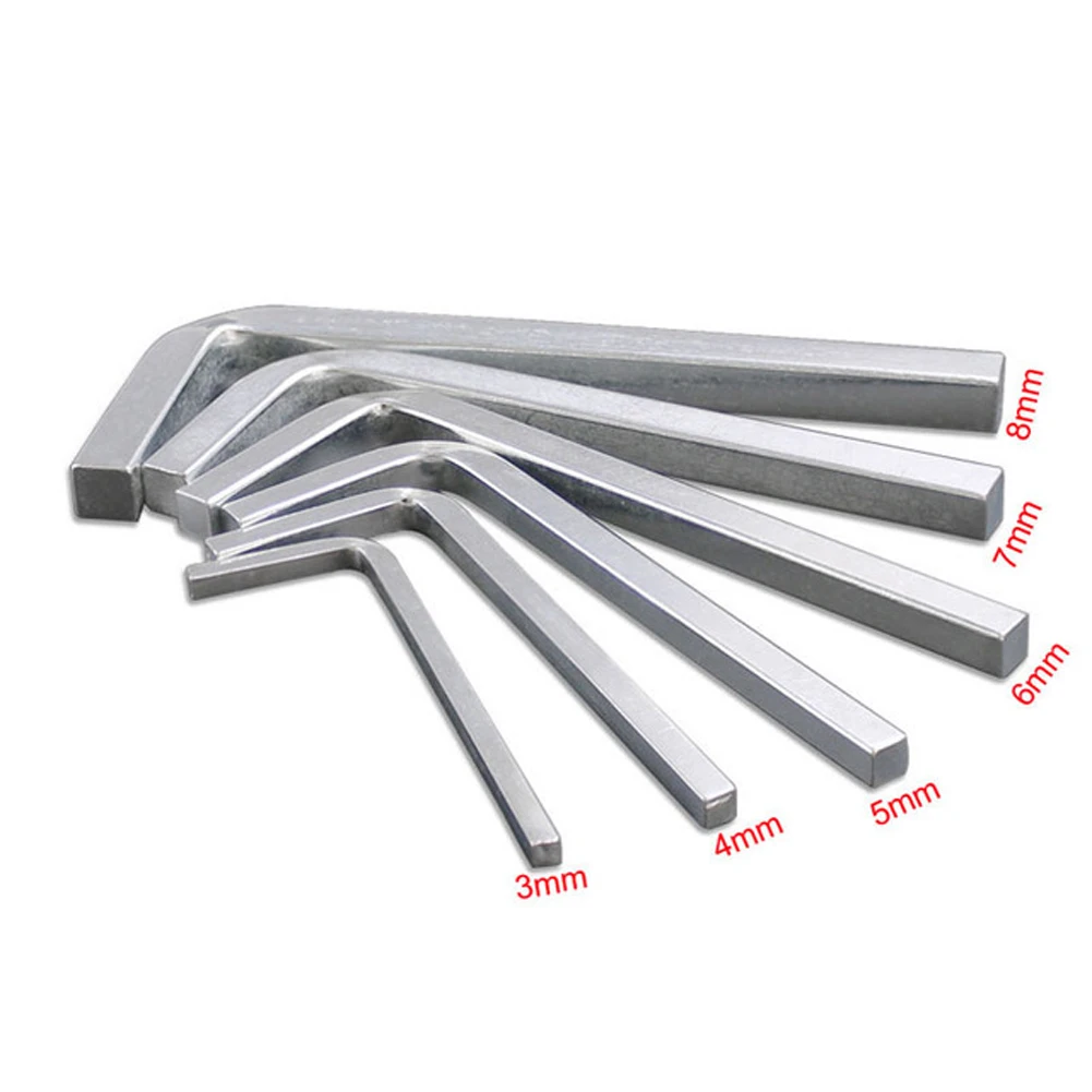 1 Stück L-förmiger quadratischer Kopfschlüssel, quadratischer Schlüssel, 4-Punkt-Schraubenschlüssel, Schraubendreher-Set für Sicherheit, selbstschneidender Schraubenantrieb, 3–10 mm – Detail 2