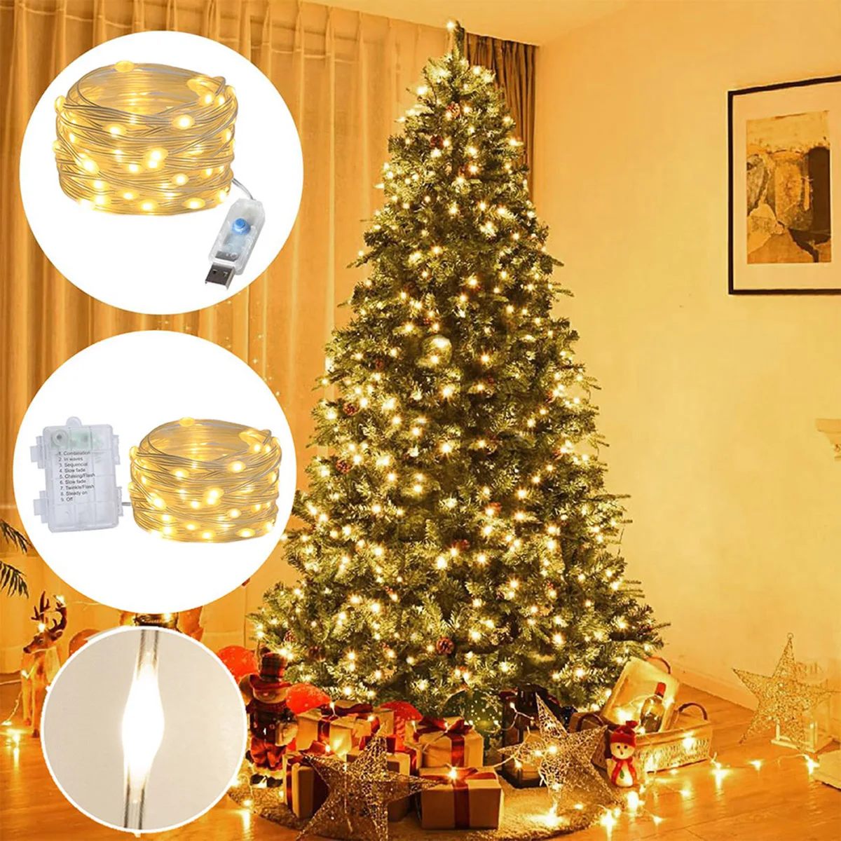 USB-Powered LED String Fairy Lights