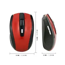 Dual - Mode Rechargeable Wireless Bluetooth Mouse with Adjustable DPI and Silent Clicking (Red)