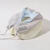 Memory Foam Neck Pillow with EVA Box Portable Folding Colorful Soft Pillow 2