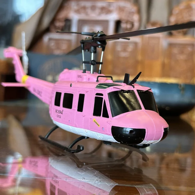 C032 UH-1 brushless RTF RC Helicopter 6-axis Gyroscope One Click 3D Flip Optical flow positioning UH1 helicopter model Hobby Toy 2