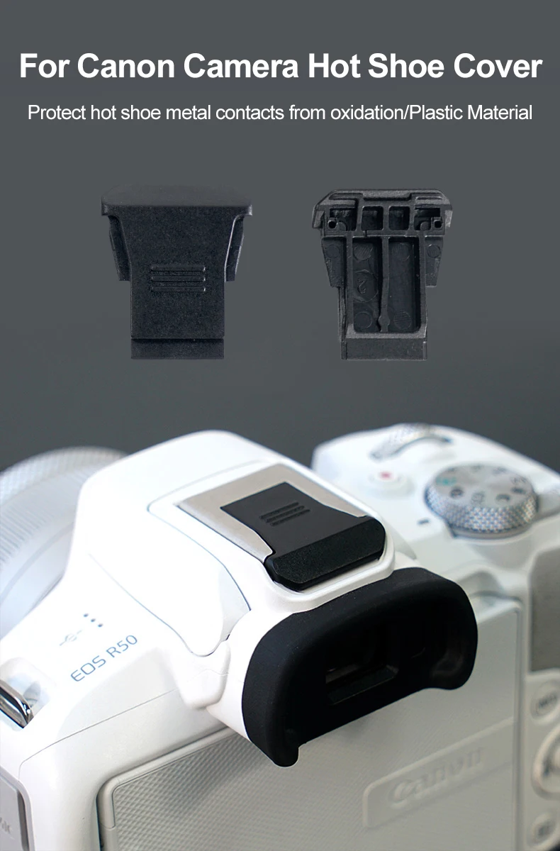 2 Pack Cache Griffe Canon EOS Série R - Protection Flash R3 R5C R6 II R7 R8 R10 R50 - Remplace ER-SC2