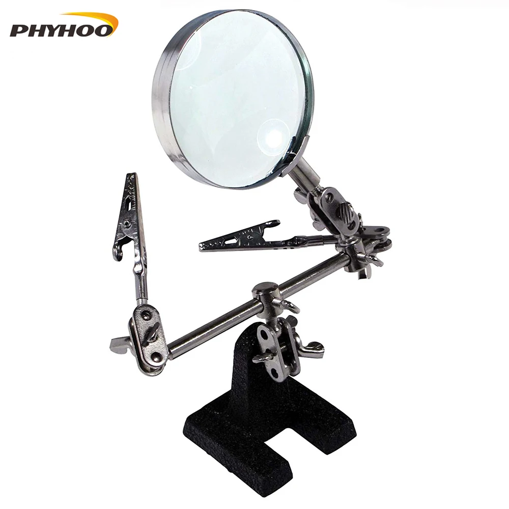 Desktop Magnifier / Welding fixture,Jewelry engraving tools,repair magnifying glass table,Clip Stand clamp tool