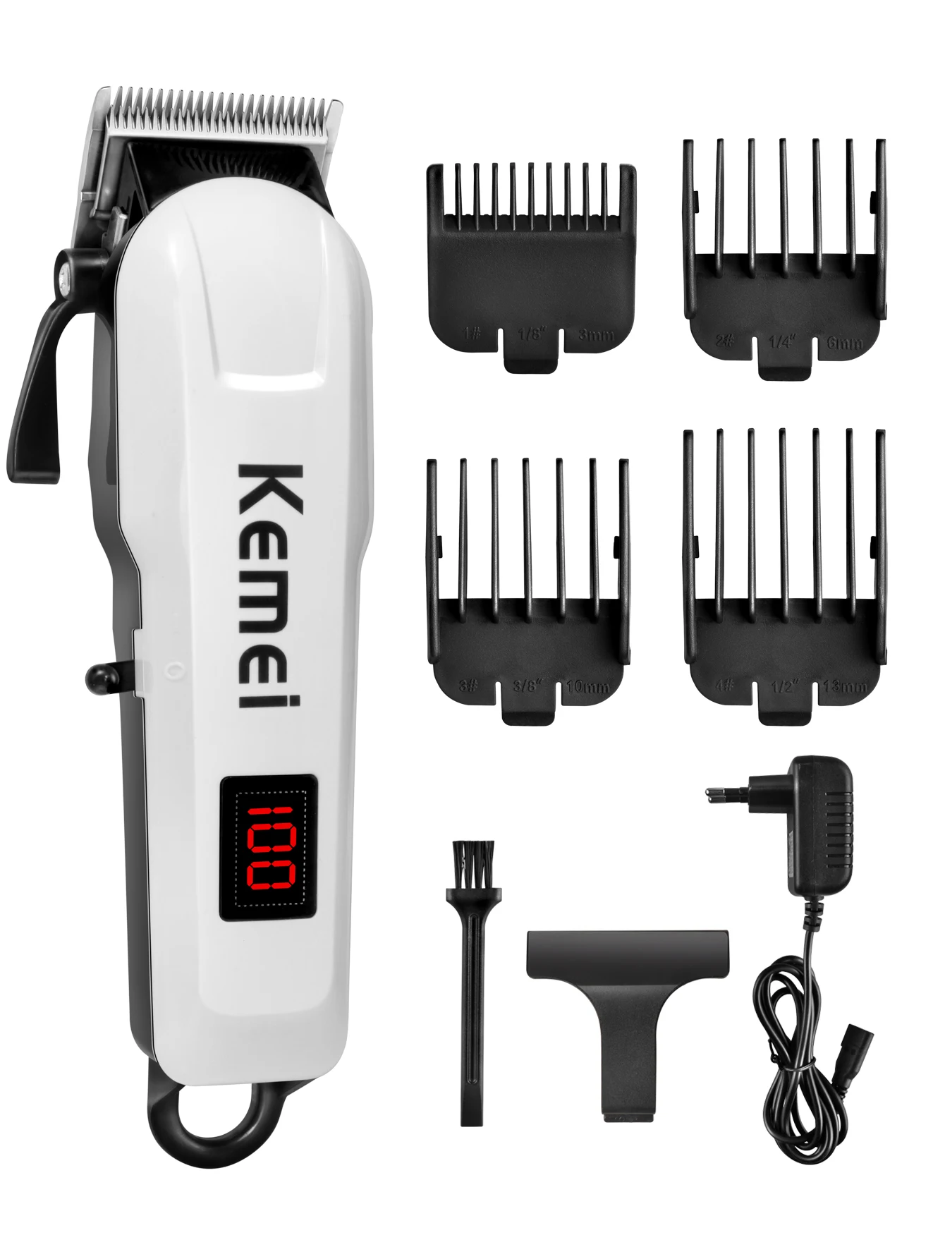 Kemei Professional Hair Cutting Machine Electric Hair Clipper Cordless Trimmer for Men Rechargeable Shaver Styling Tool KM-809A