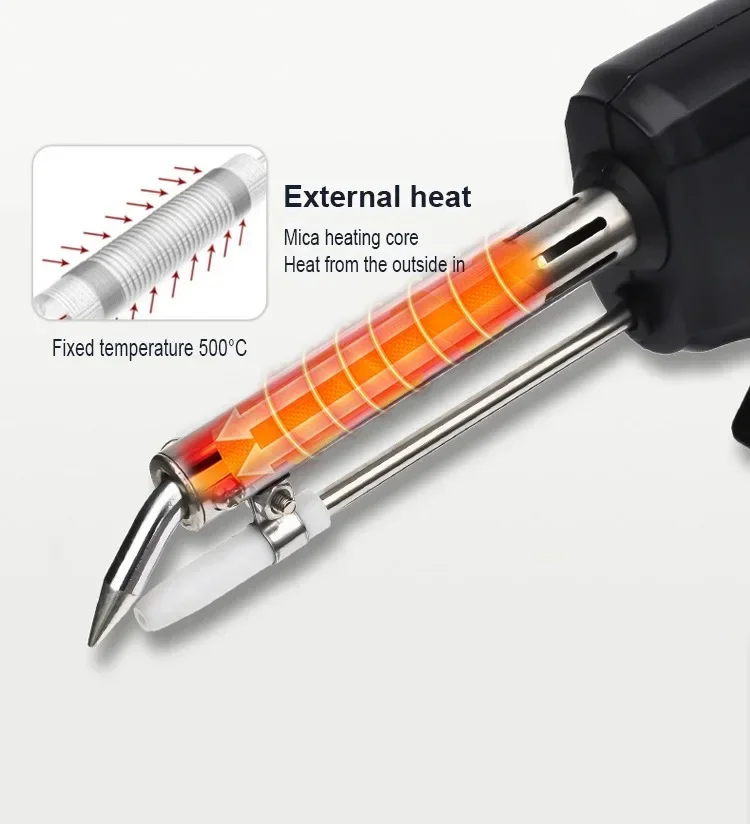JH 80W 220V Handheld Soldering Iron Adjustable Temperature Automatic Tin Sending