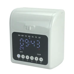 English attendance machine cross-border clock clock paper card clock machine microcomputer card entry and exit sign-in 158L