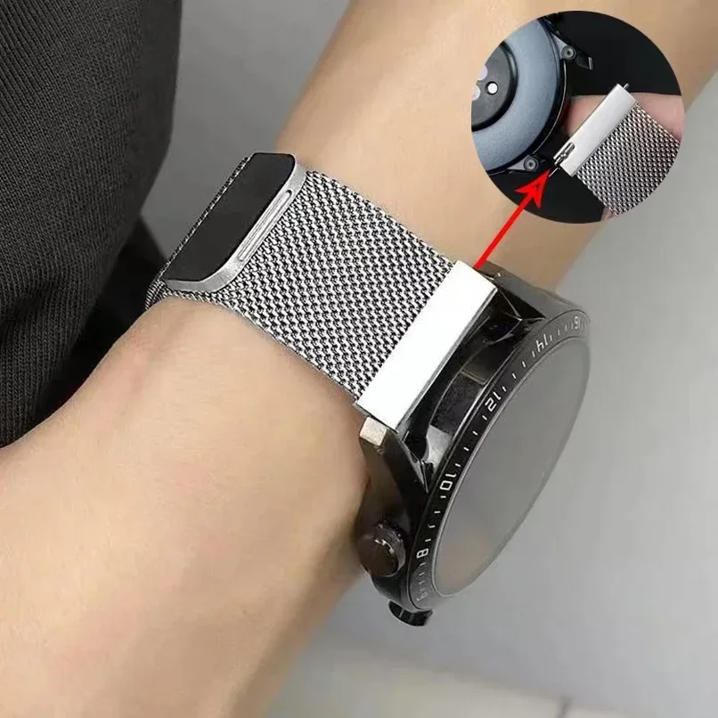 Elegant 22mm Milanese Magnetic Replacement Strap Bracelet