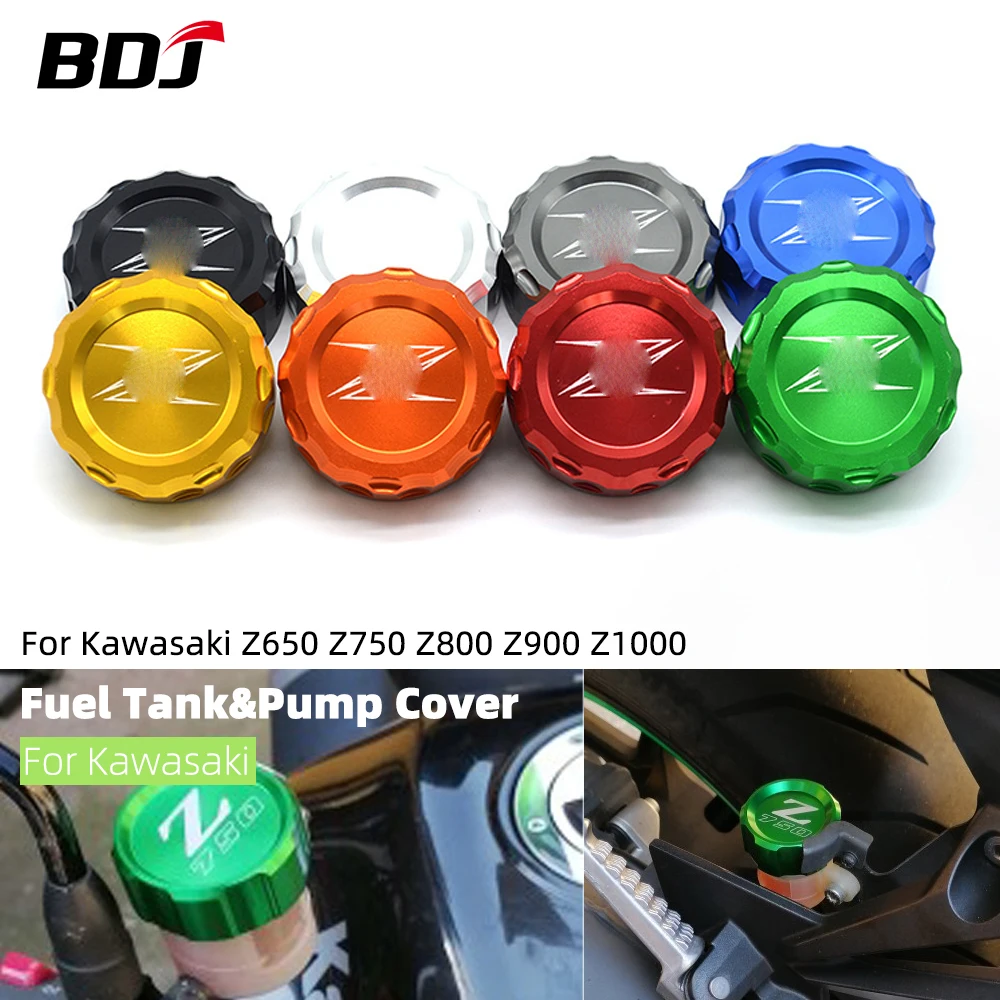 Brake Fluid Cylinder Cap BDJ Z900 Z1000 CNC Rear For Kawasaki Z650 Z750 Z800