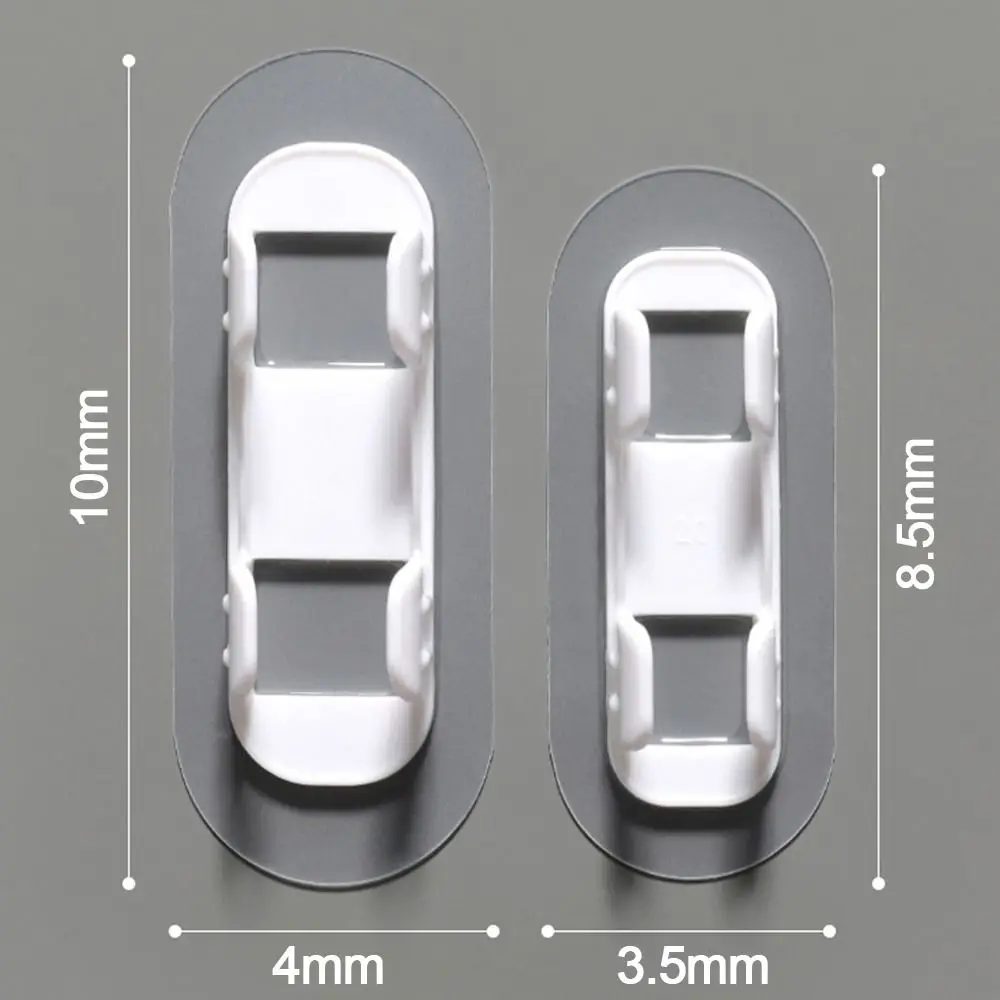 Self-adhesive Pipe Clamp Hooks Cable Clips Pipe Support Wiring Hose Clamp Plastic Fasteners Drain Holder 5pcs
