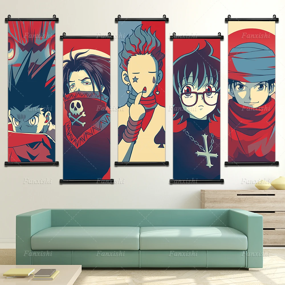 

Hunter x Hunter Japan Anime Poster Killua Hisoka Gon Wall Art Modular Pictures Shogun Hanging Painting Print Canvas Home Decor