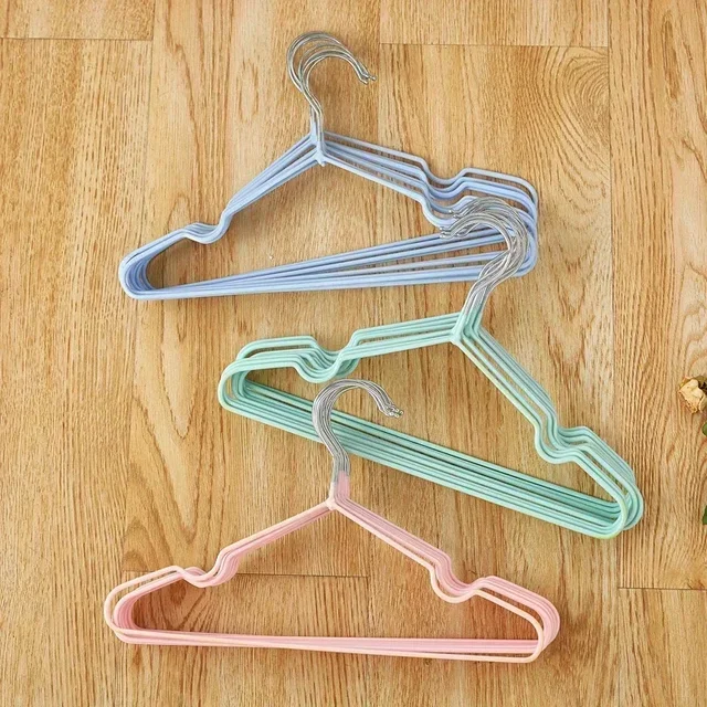 Stile per bambini 30 cm Appendiabiti rivestito in gomma antiscivolo Appendiabiti per neonati in metallo rivestito in PVC Organizzazione appendiabiti per la casa nel dormitorio 6