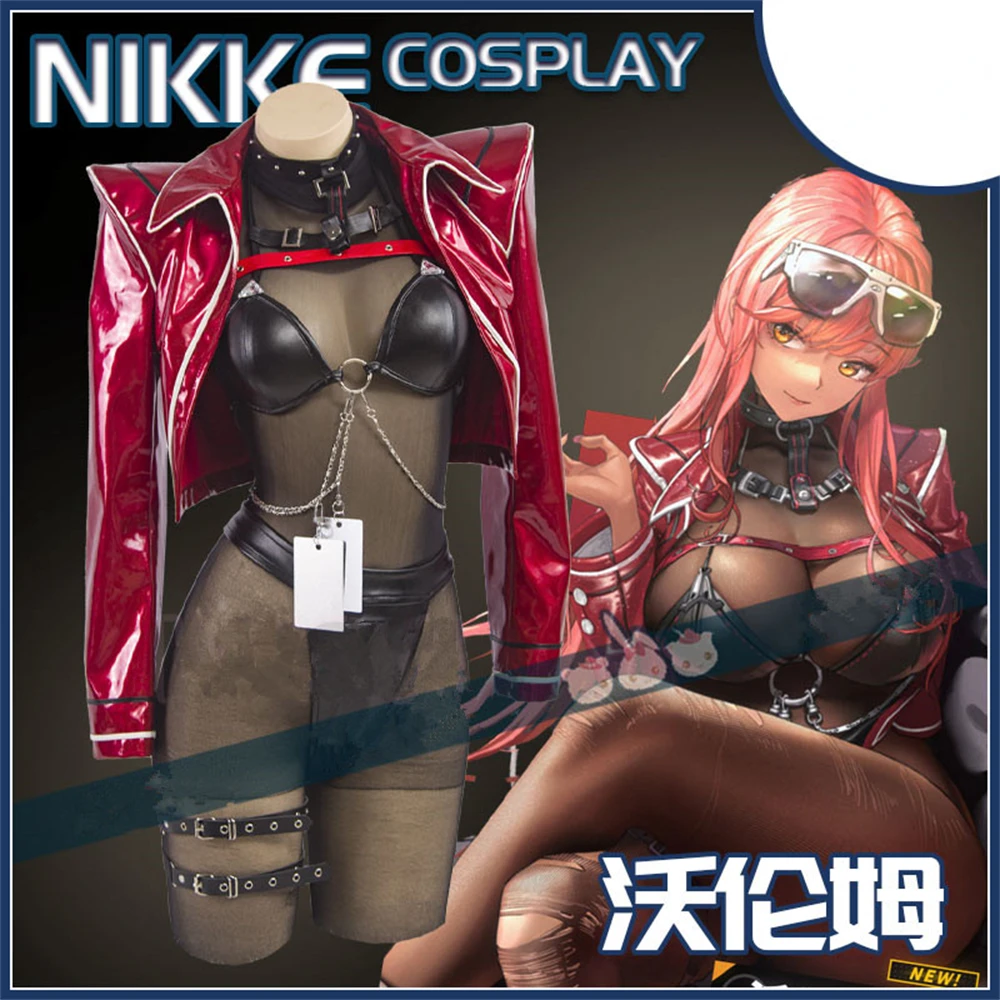 

NIKKE：The Goddess of Victory SSR Warren Cosplay Costume Woman Leather Punk Sexy Coat Costumes