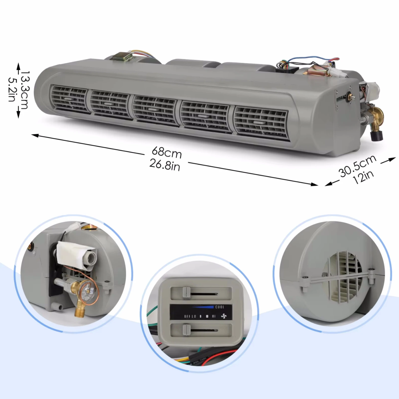 RV65F 12V/24V automobile air conditioning 508 compressor kit, fo truck bus RV recreational vehicle AC accessories