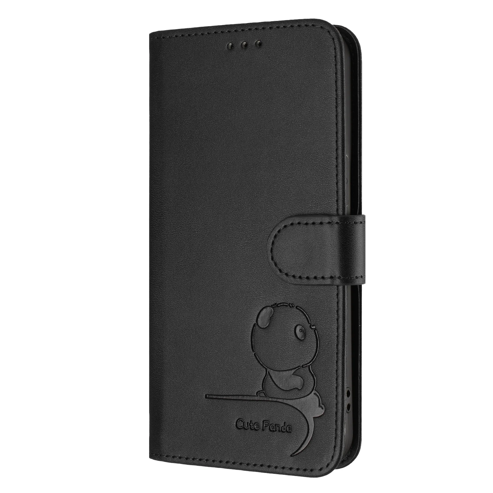 Adorable Panda Flip Case with RFID Leather Wallet and Card Slots