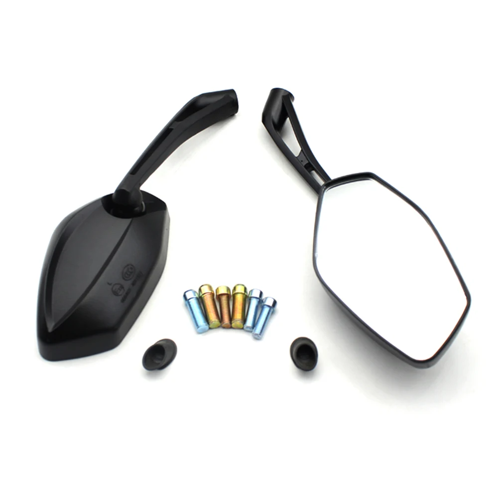 

Universal Sports Side Rear View Mirror One Pair Black Mirrors For 10mm 8mm Honda CB600 Hornet 600 CB500 CB900 CB1300 Custom