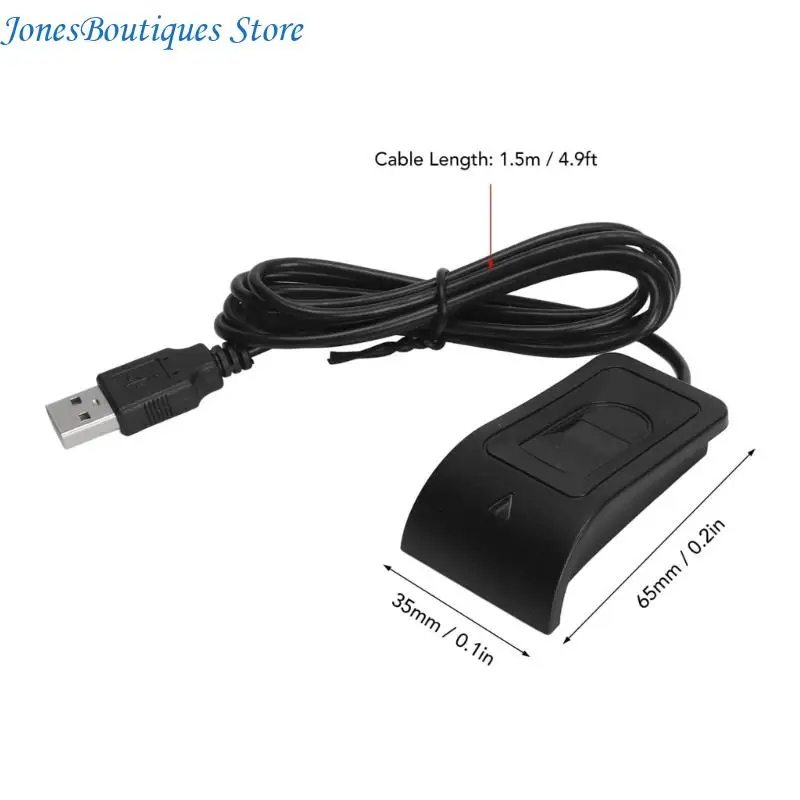 USB 지문 판독기 스캐너 출석 지문 감각 키 판독기 노트북 W8KE 용 생체 인식 액세스 제어