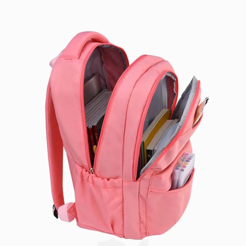 OYIXINGER 2024 High Quality Student Backpack Unisex Nylon Light Schoolbag Children's Large Capacity Satchel Boys Girls Bookbags