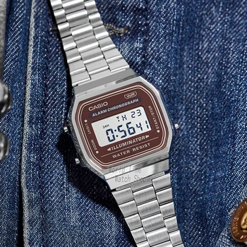 Orologio Casio da Uomo, Quadrante Piccolo Quadrato, Stile Trendy, Cinturino in Acciaio Inossidabile, Impermeabile, Novità 2025, Reloj Hombre
