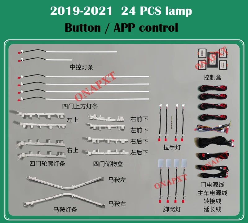LEDAmbientLightForRangeRoverEvoque20152023LuminousDoor