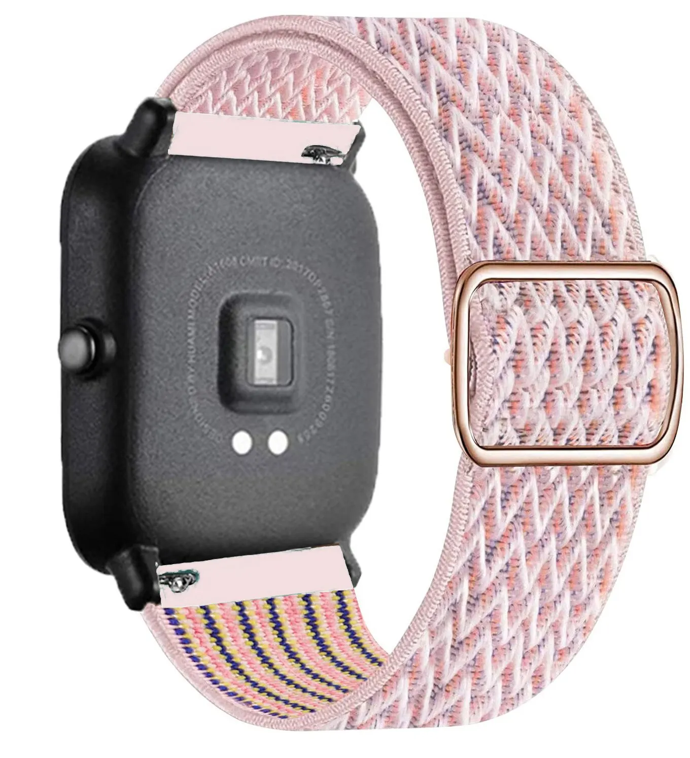 Nylon Loop Adjustable Elastic Bracelet Strap - 20mm/22mm
