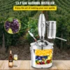 VEVOR 50L Water Alcohol Distiller 304 Stainless Steel Alcohol Still Wine Making Boiler Home Kit w/Thermometer for Whiskey Brandy 2