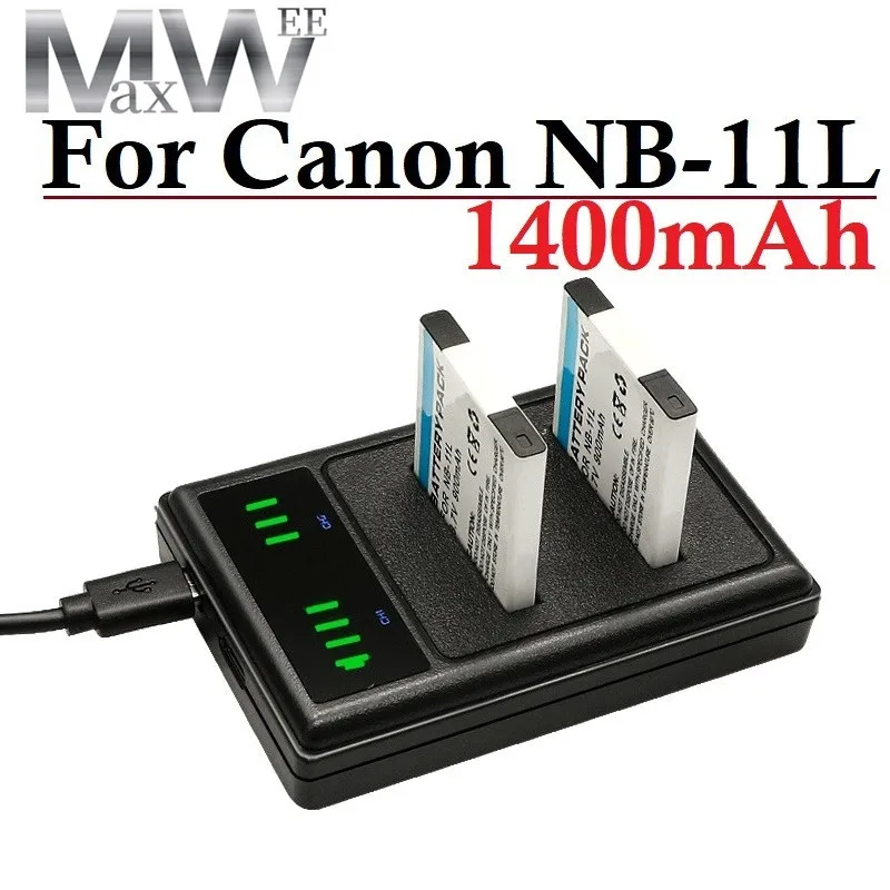 Caricabatteria Compatibile CB-2LDE Caricabatteria Per Canon PowerShot ELPH 110 HS/320 HS/SX430 IS - USB, Con Spia Di Carica Accessorio Fotografia Vhbw - Foto 3