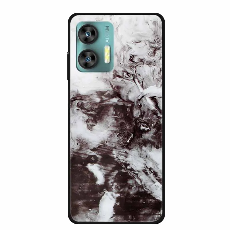 Colorful Marble Space TPU Silicone Soft Back Cover Case - Fashionable Protective