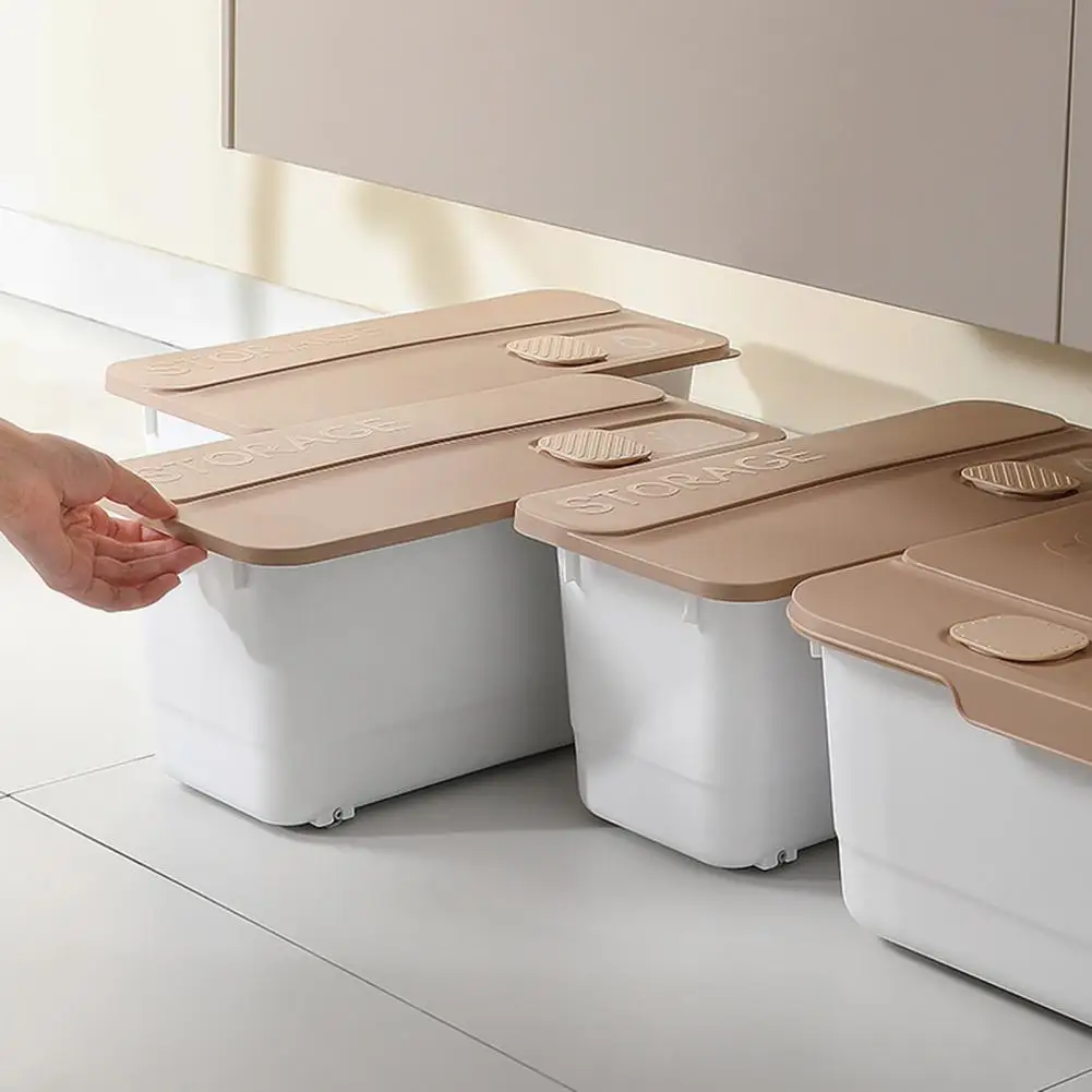 

Durable Storage Box with Thickened Pp Material Waterproof Dustproof Storage Box with Bottom Pulley Capacity Bathroom for Tissue