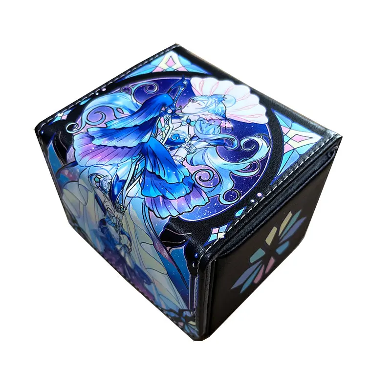 

100+ PU Anime Cards Storage Box Deck Board Game TCG Cards Box Protector Bag for MGT/Pkm/Yu-gi-oh/Trading Card Collecting Game